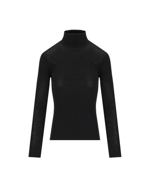Weekend by Maxmara Truien & Vesten ,Zwart ,Wol Teseo Turtleneck Pullover in het Black