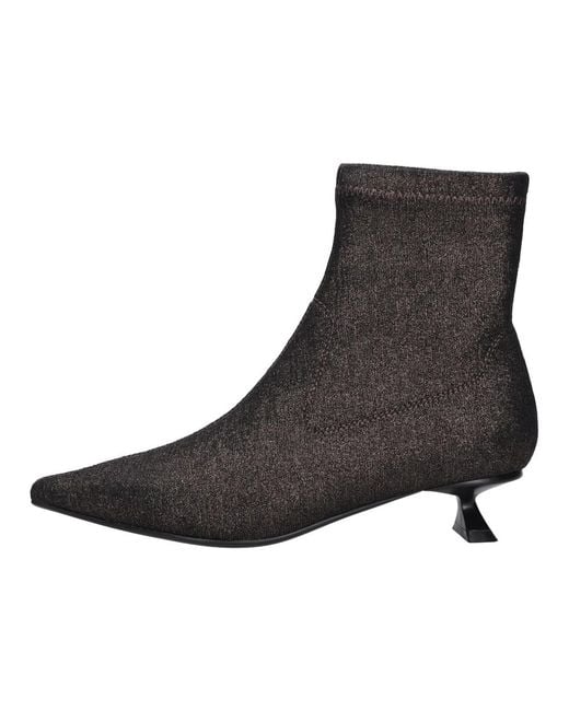 Emanuélle Vee Black Heeled Boots