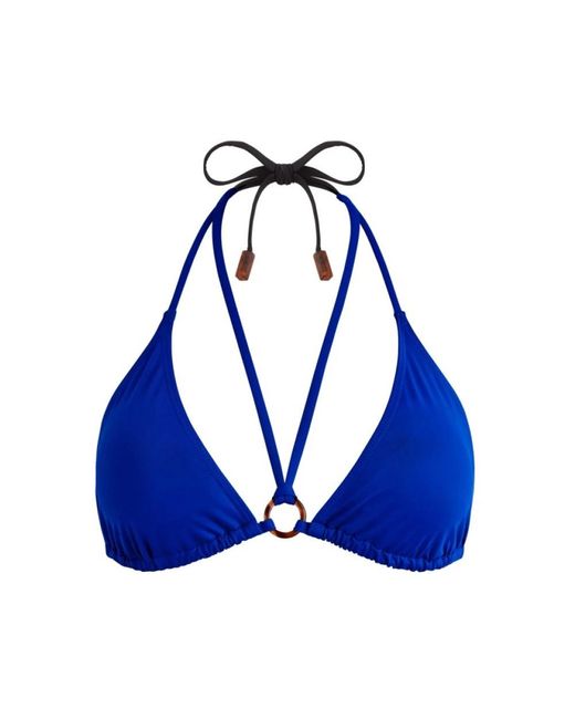 Vilebrequin Badmode ,Blauw ,Triangel Bikinitop Met Strikbandjes Voor in het Blue