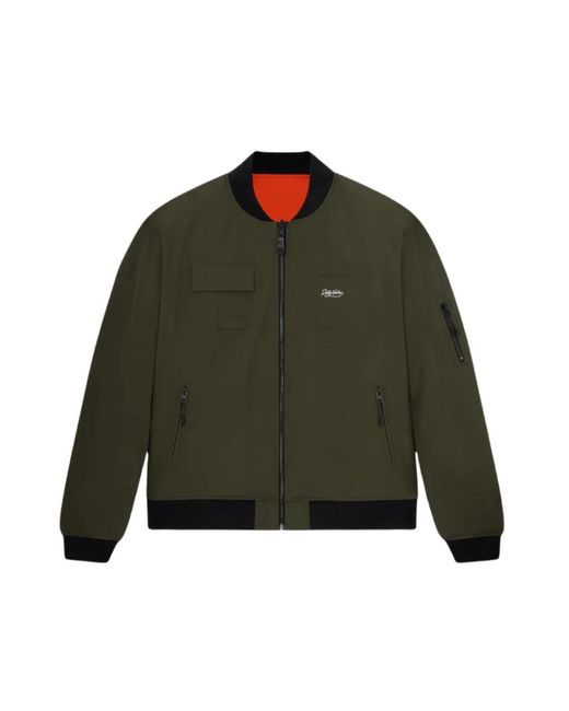 DOLLY NOIRE Green Bomber Jackets for men