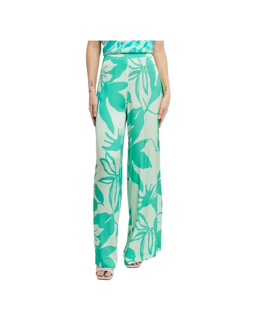 Wide trousers Ottod'Ame de color Green