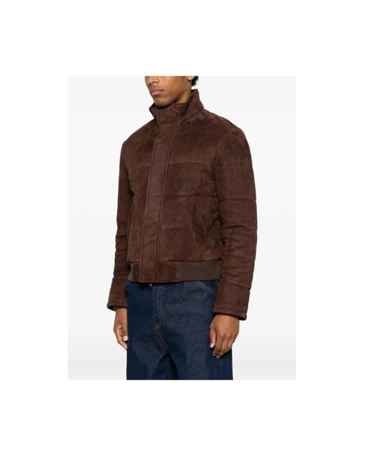 Tagliatore Brown Leather Jackets for men