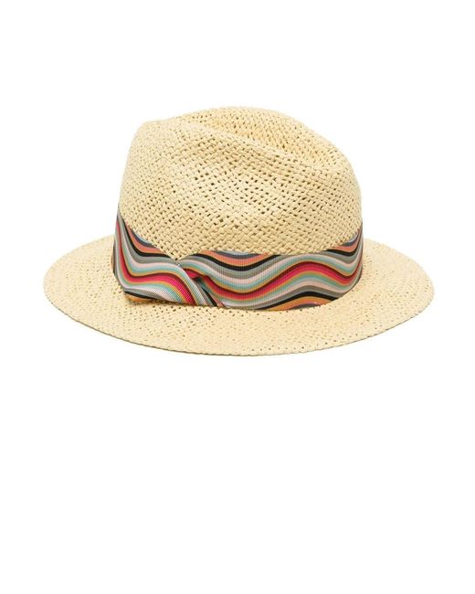 Sombrero fedora Paul Smith de color Natural