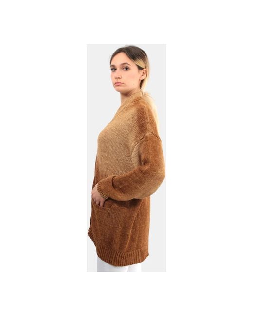 Knitwear > cardigans Roberto Collina en coloris Brown