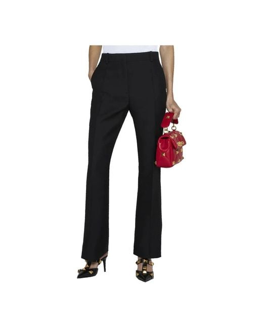 Valentino Black Wide Trousers
