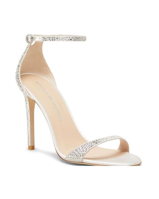 Stuart Weitzman Metallic High Heel Sandals