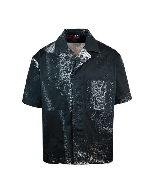 44 Label Group Black Short Sleeve Shirts for men