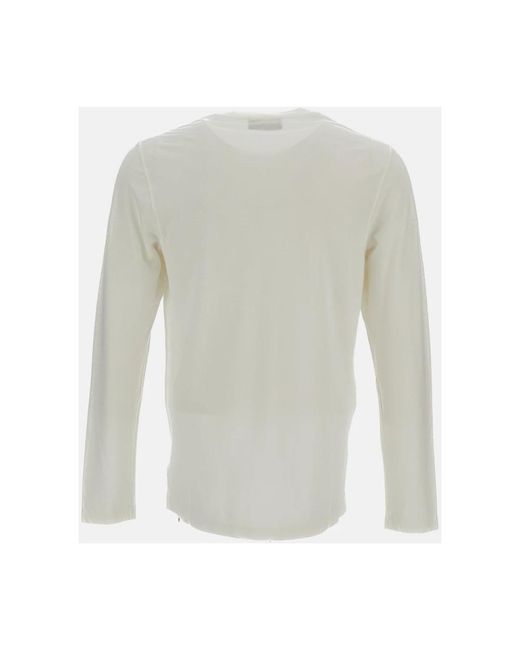 Zanone Gray Long Sleeve Tops for men