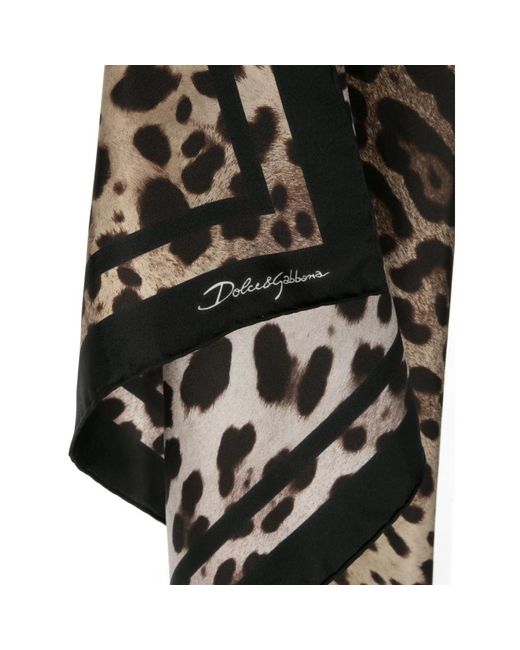 Dolce & Gabbana Black Winter Scarves