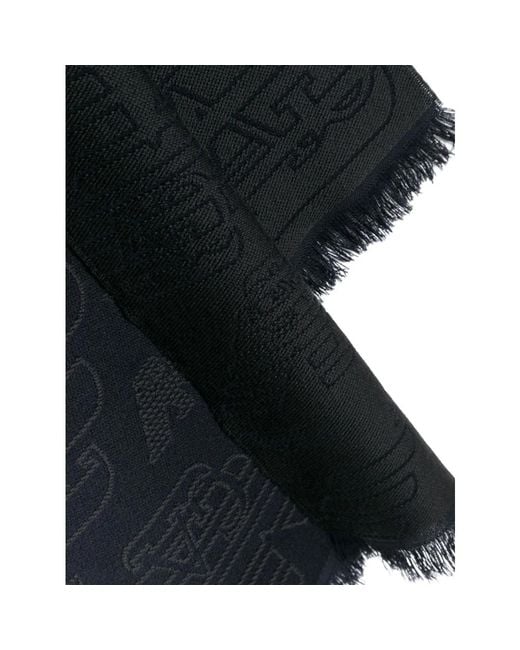 Emporio Armani Black Winter Scarves for men