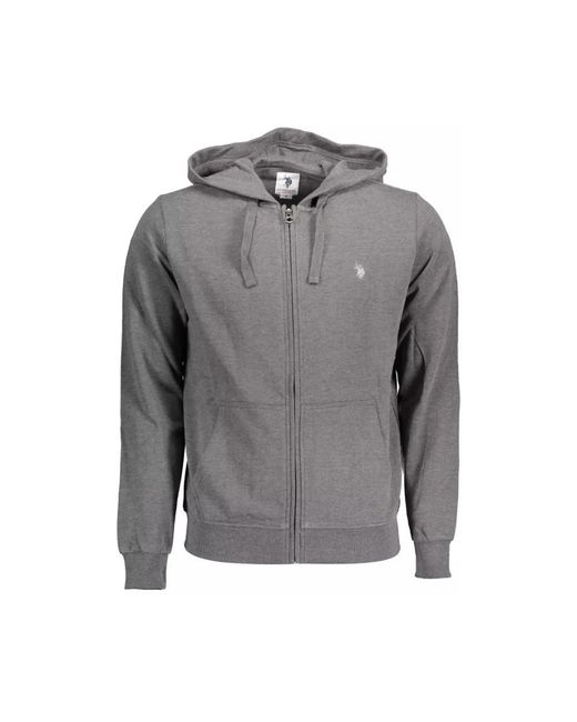 U.S. POLO ASSN. Gray Zip-Throughs for men