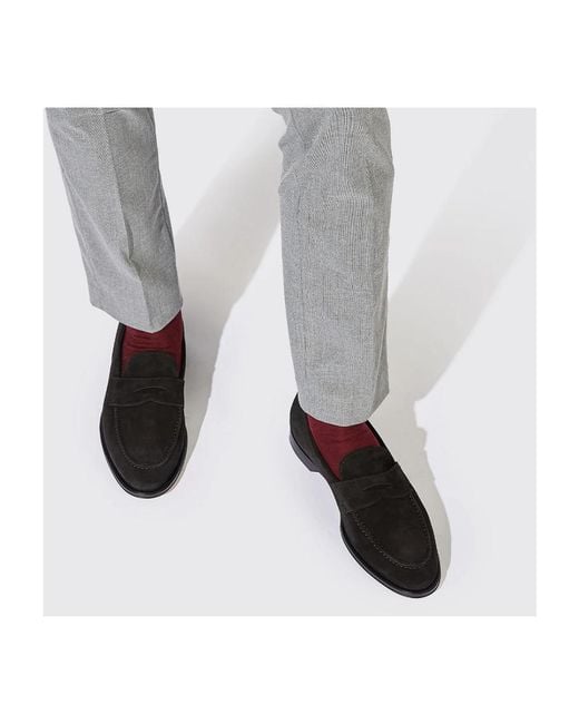 Scarosso Black Loafers for men