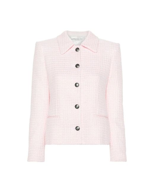 Alessandra Rich Pink Tweed Jackets