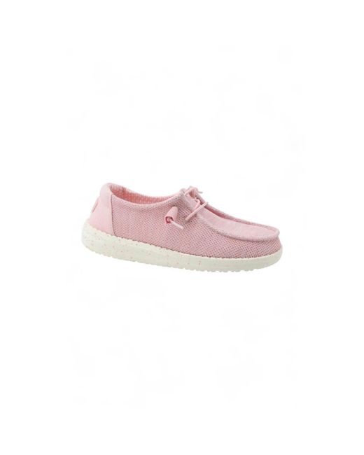 HeyDude Pink Laced Shoes
