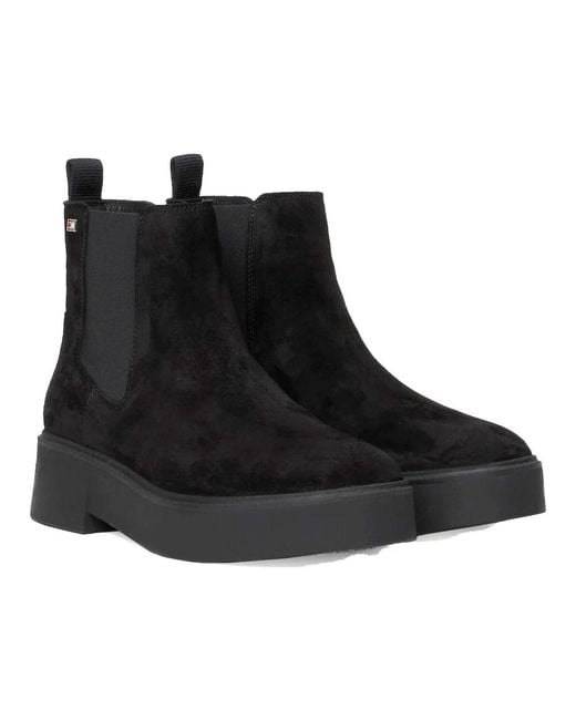 Tommy Hilfiger Black Chelsea Boots