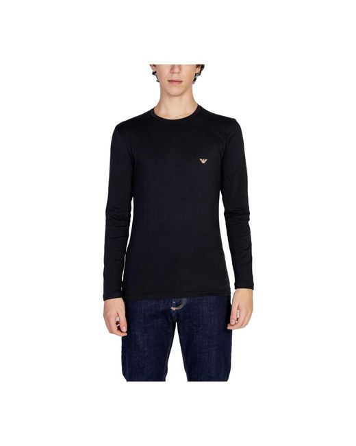 Long Sleeve Tops di Emporio Armani in Blue da Uomo