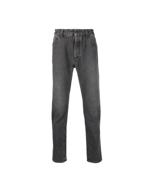 Palm Angels Gray Slim-Fit Jeans for men