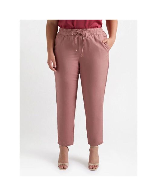Slim-Fit Trousers FIORELLA RUBINO de color Pink