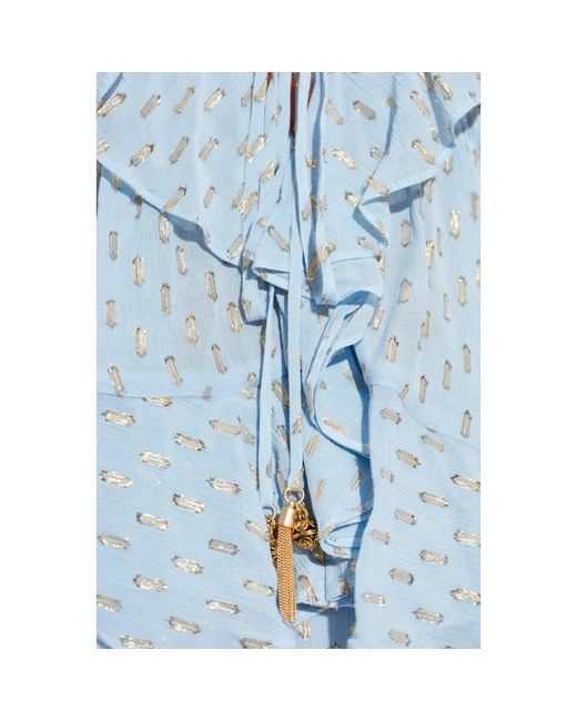 Zimmermann Lurex Thread Top in het Blue