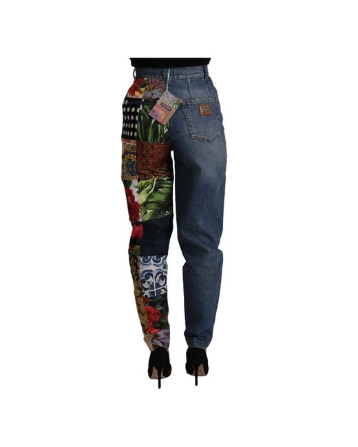 Dolce & Gabbana Blue Loose Fit Jeans