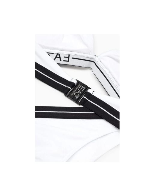 EA7 Badmode ,Wit ,Triangle Bikini in het White