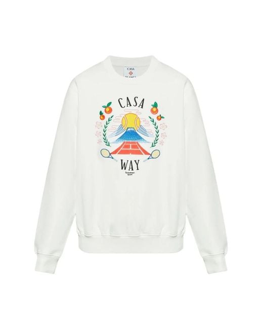 Sweatshirts di Casablanca in White da Uomo