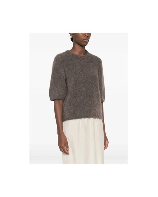 Gestuz Brown Round-Neck Knitwear