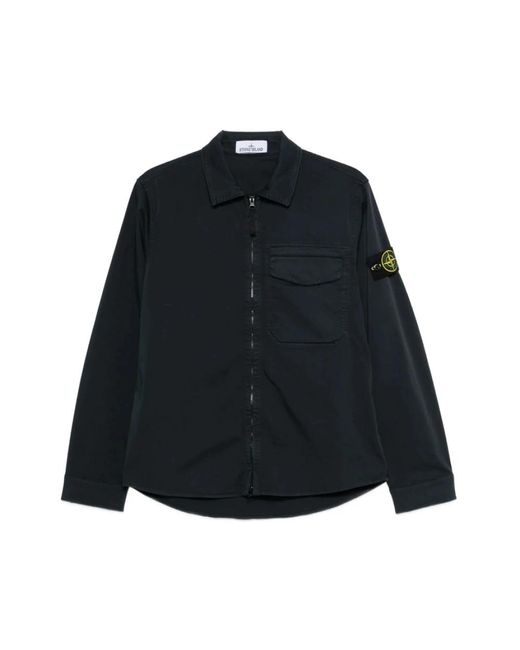 Stone Island Black Light Jackets for men