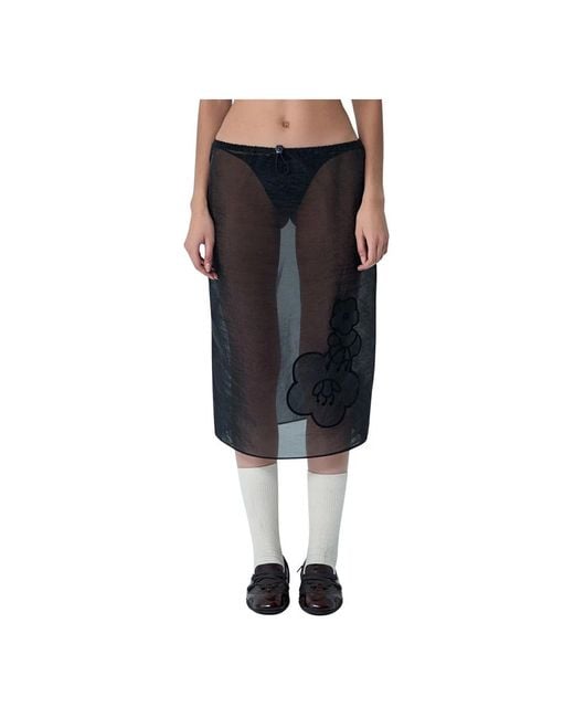 CECILIE BAHNSEN Black Midi Skirts