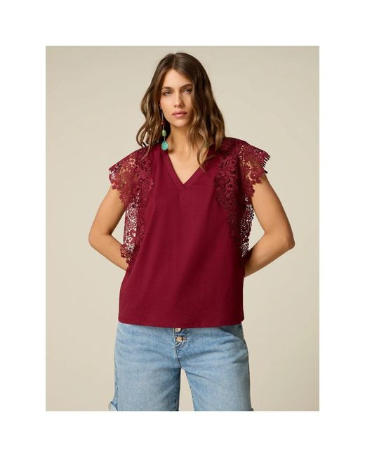 Blouses Oltre de color Red