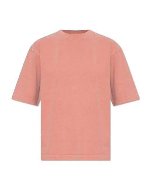 Acne Pink T-Shirt mit Logo