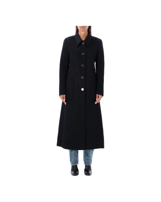 Tory Burch Black Single-Breasted Coats