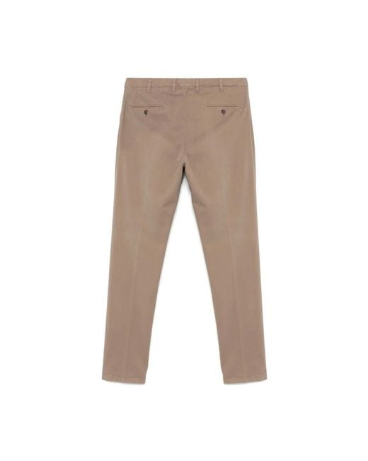Canali Amandel Broek Met Zakken in het Brown voor heren