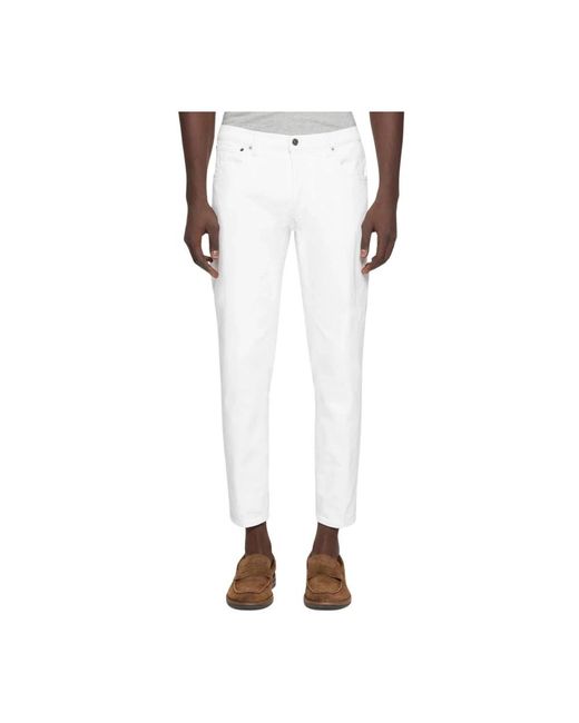 Dondup White Loose Fit Jeans for men