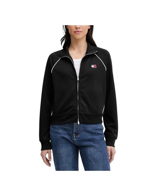Tommy Hilfiger Interlock Knit Track Jacket in het Black