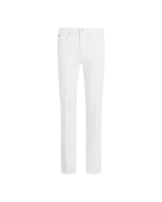 Tommy Hilfiger White Slim-Fit Jeans