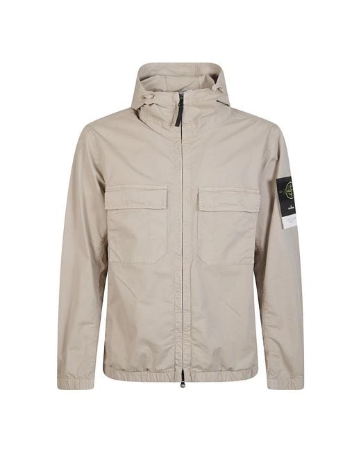 Stone Island Gray Light Jackets for men