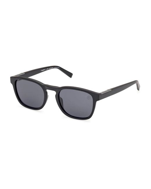 Timberland Runde sonnenbrille mit polarisierten gläsern in Black für Herren