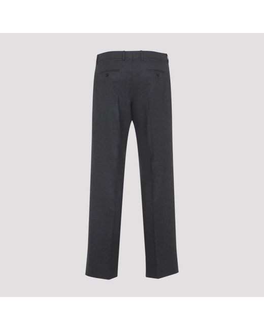 Céline Blue Straight Trousers for men