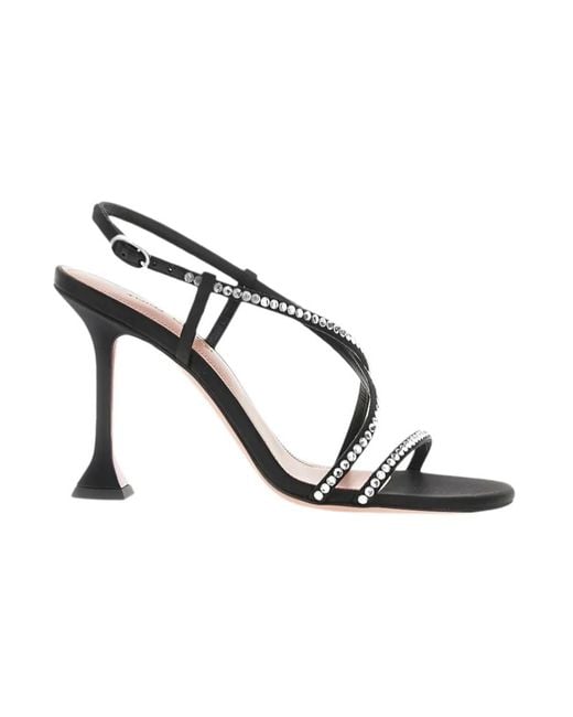 AMINA MUADDI Metallic High Heel Sandals