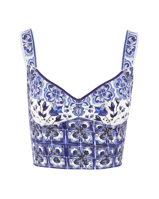 Tops > sleeveless tops Dolce & Gabbana en coloris Blue