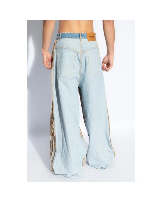 Vetements Jeans with inside-out effect in Blue für Herren