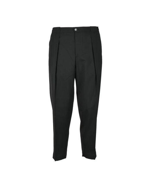 BRIGLIA Black Suit Trousers for men