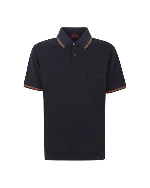 Gucci Black Polo Shirts for men
