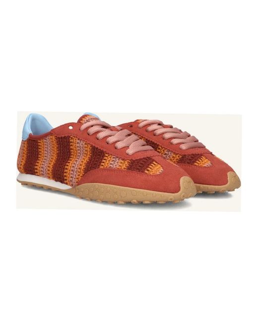 HOFF Schoenen ,Bruin ,Bridge Sneakers in het Red