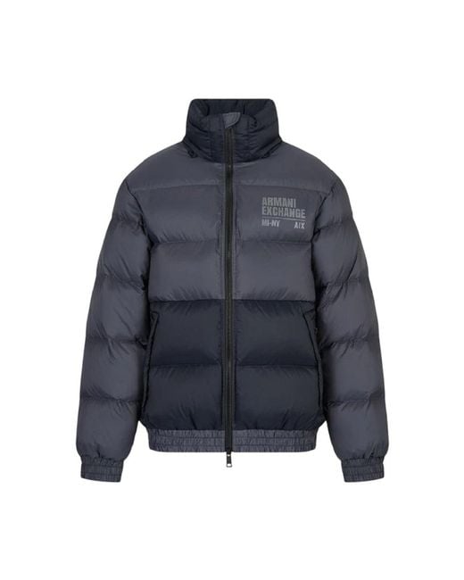 ARMANI EXCHANGE Blue Down Jackets for men
