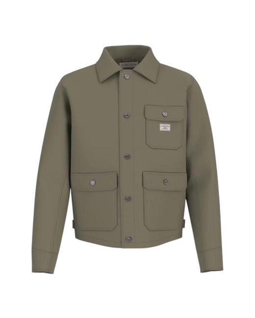 Light Jackets Guess de hombre de color Green