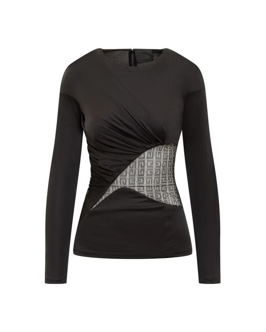 Long Sleeve Tops Givenchy de color Black