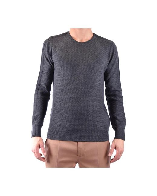 Paolo Pecora Blue Round-Neck Knitwear for men