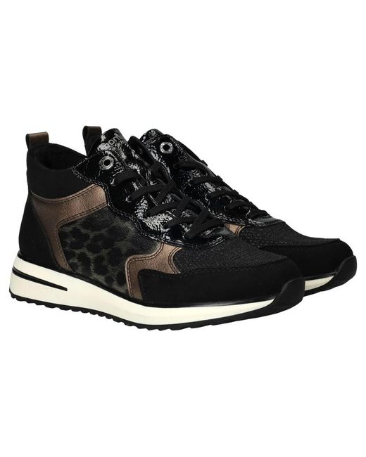 Remonte Black Schwarzer High-Top Sneaker Mit Warmem Futter